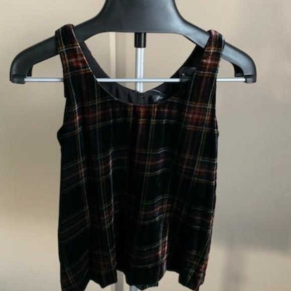 J Crew Stewart Tartan top - Picture 1 of 8